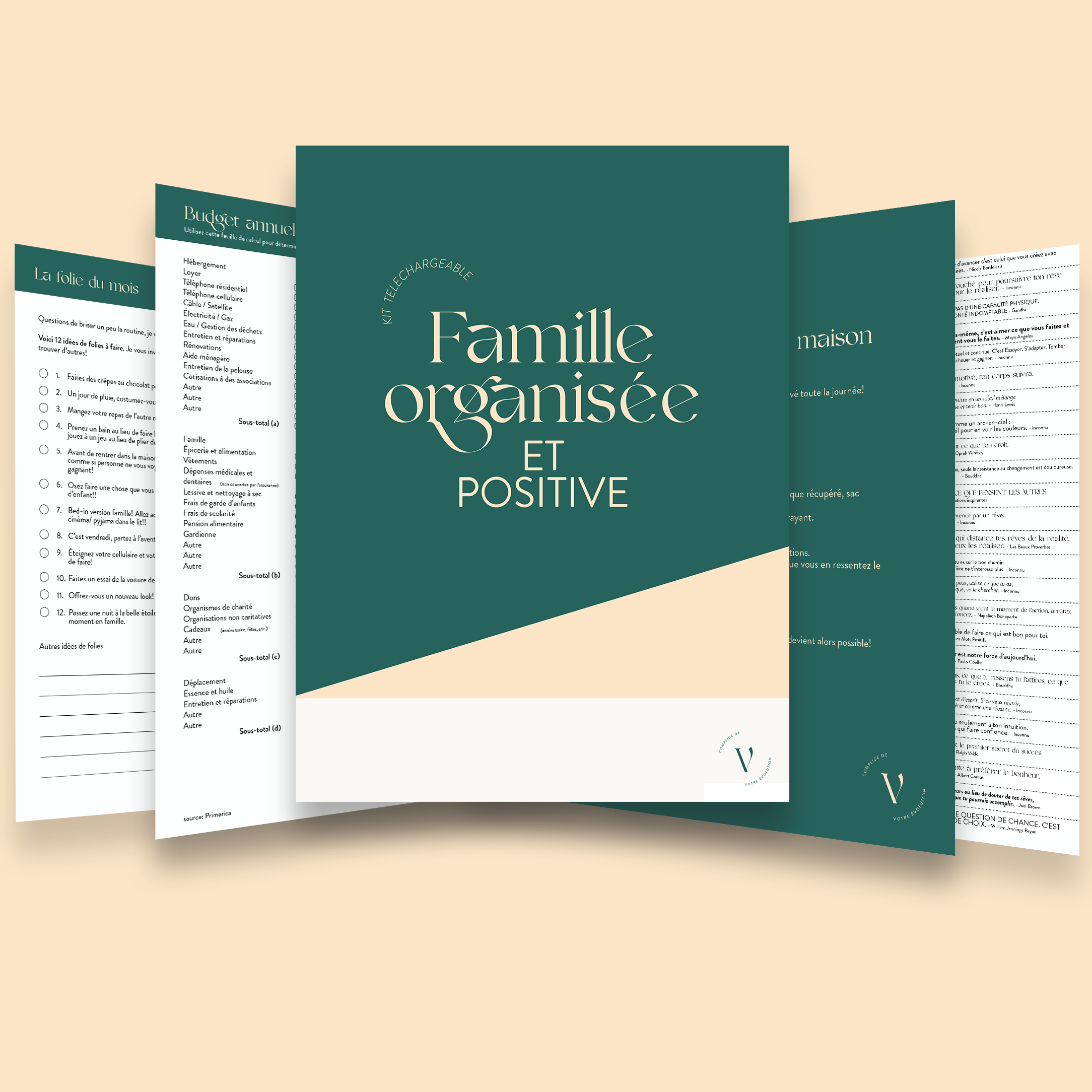 PDF - Kit famille organisée et positive – Vicky