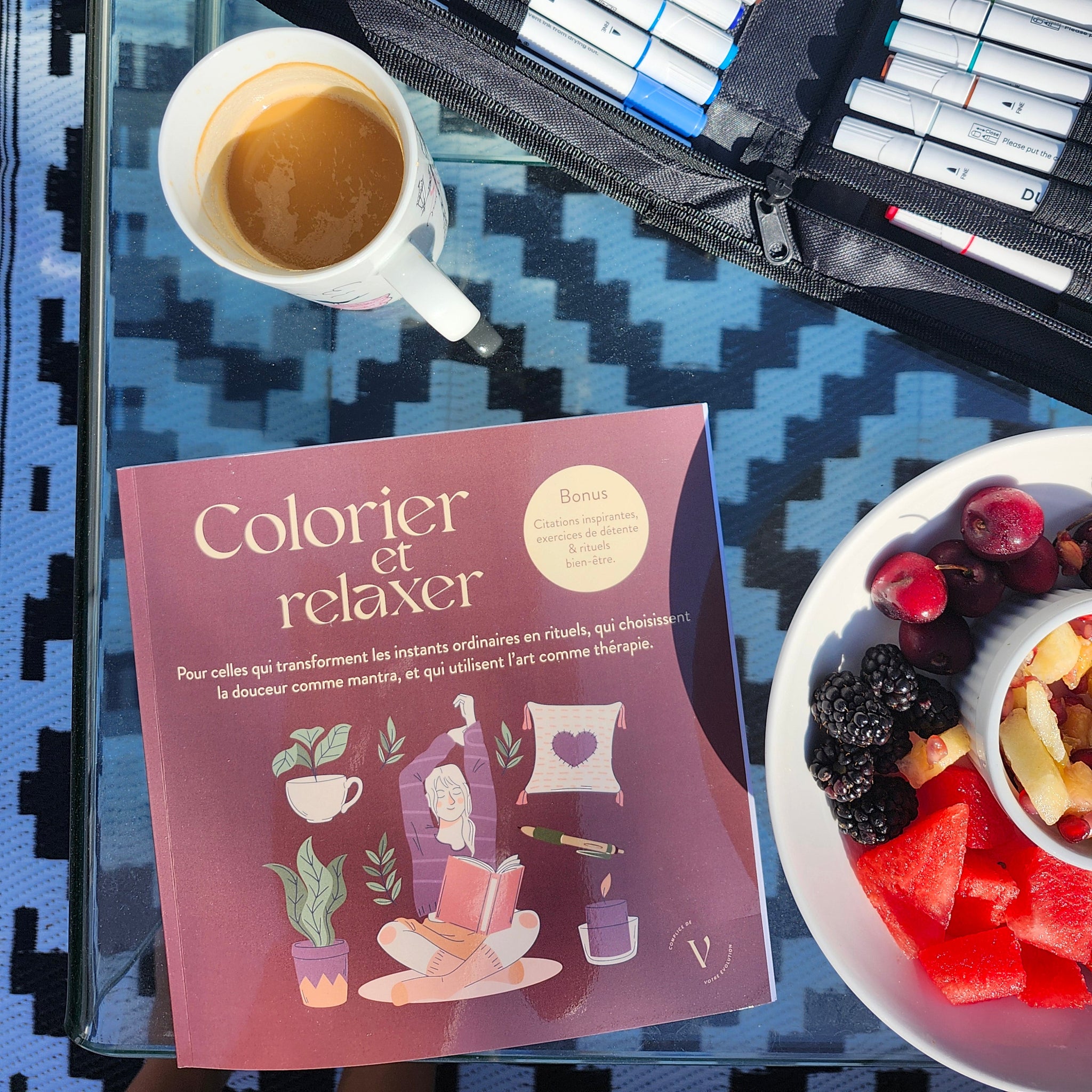 Cahier à colorier pour adulte - Colorier et Relaxer- Boho et cozy