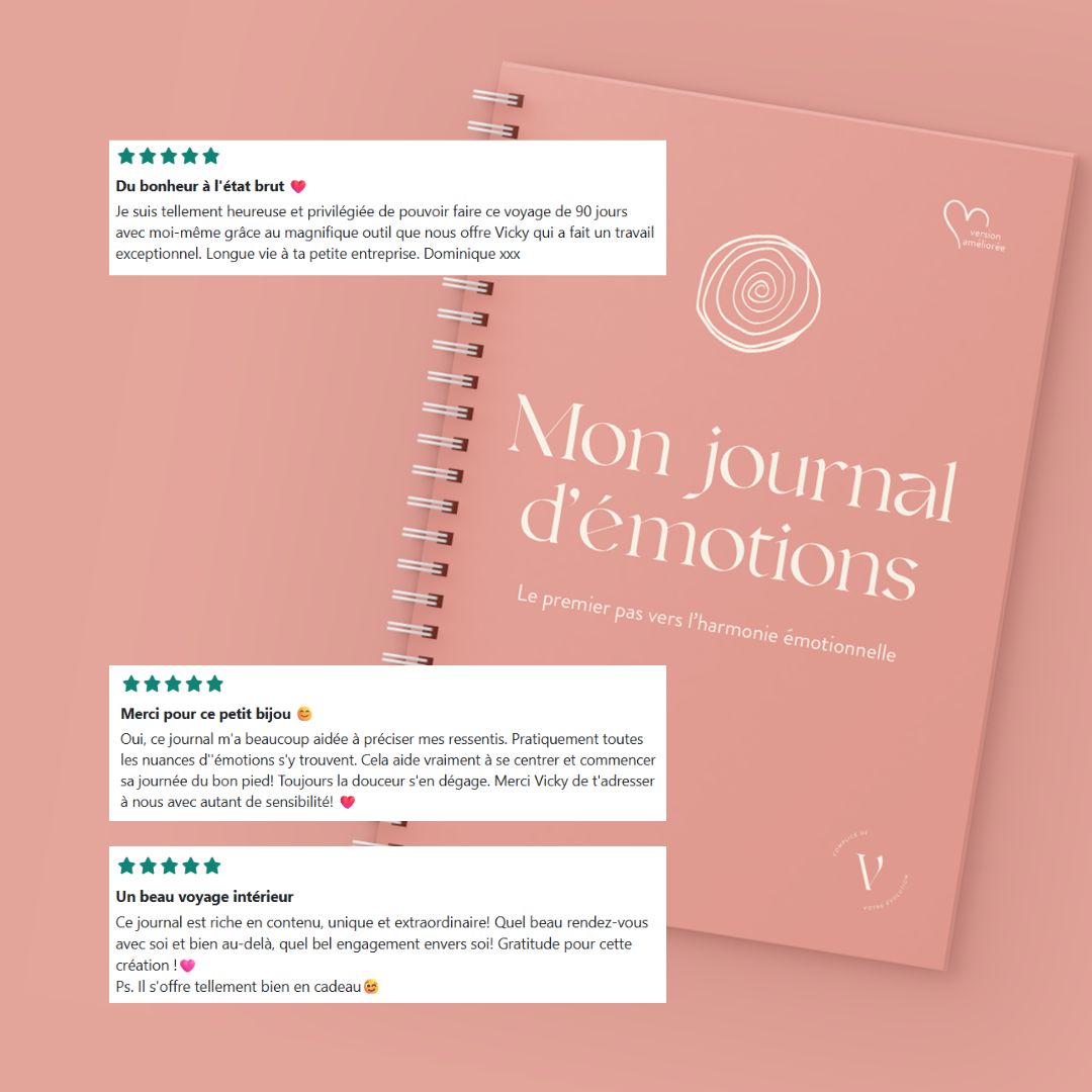 Mon journal d'émotions - 90 jours pour faire la paix avec ta sensibilité +formation gratuite