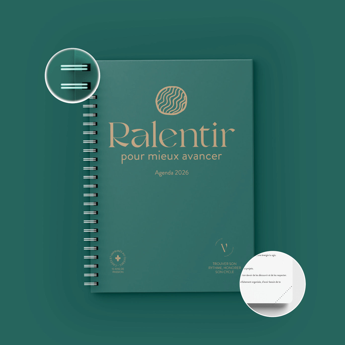 Agenda 2026 - Ralentir pour mieux avancer (janvier à décembre)